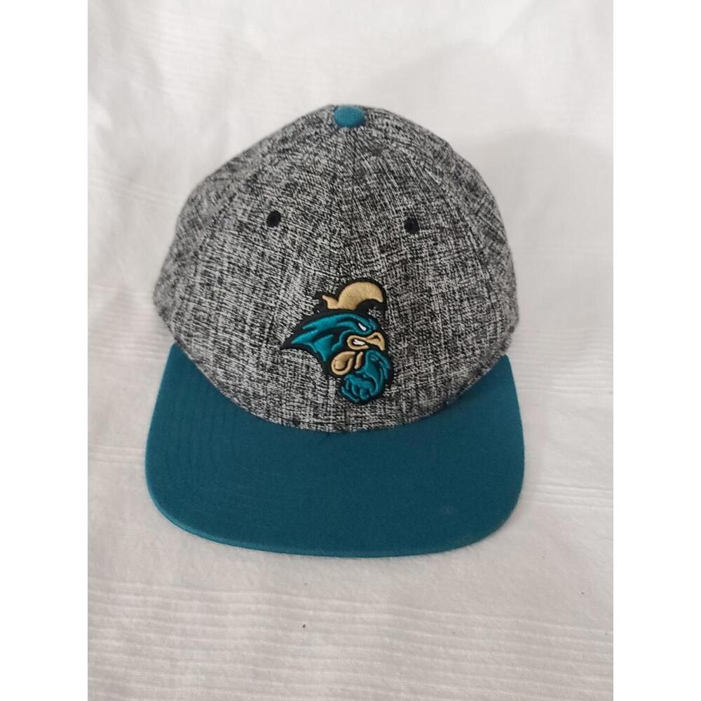 47 Forty Seven Carolina Coastal Ball Cap Hat Wool Blend Teal/Black White EUC